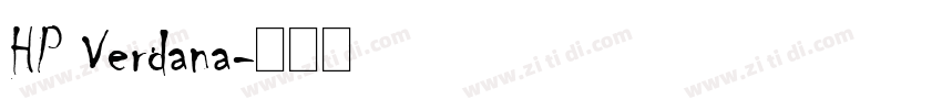 HP Verdana字体转换